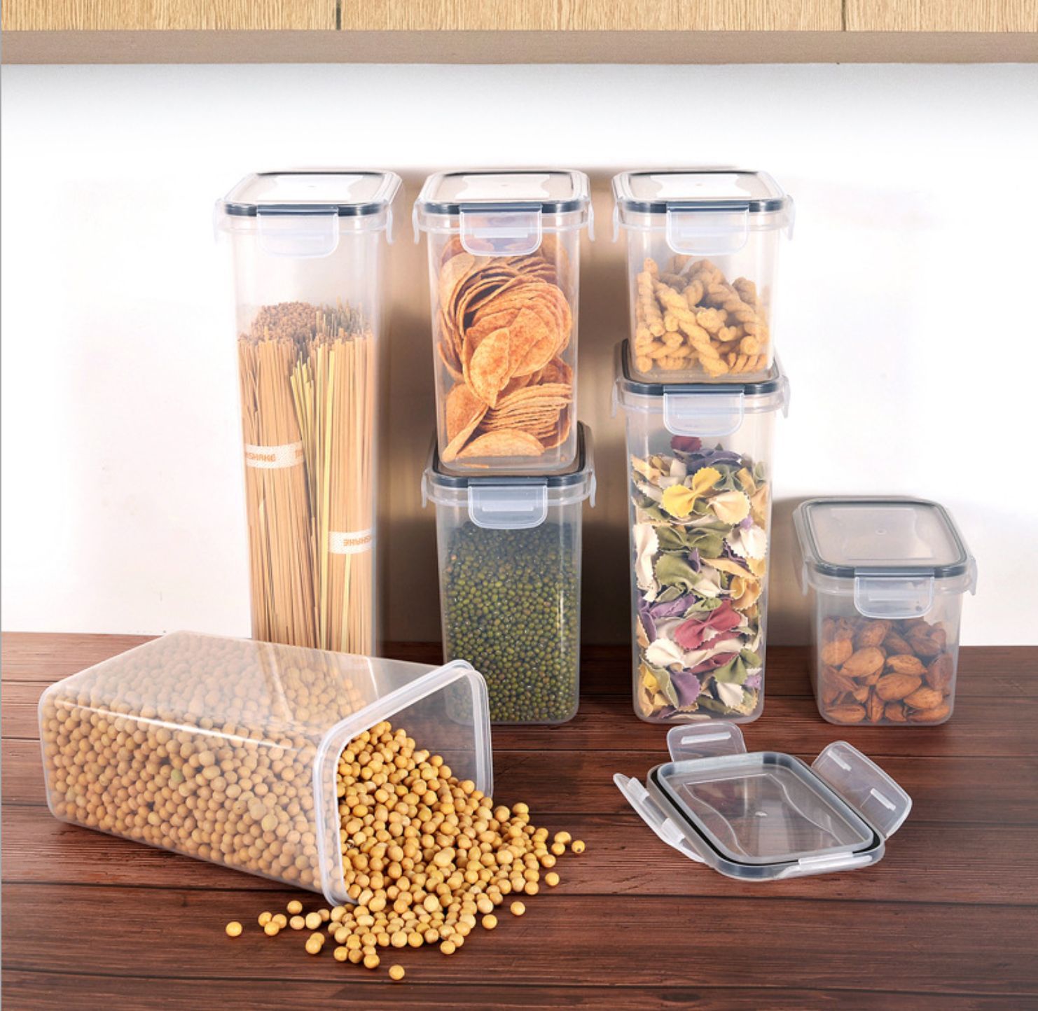 Airtight 14 Piece Plastic Food Storage