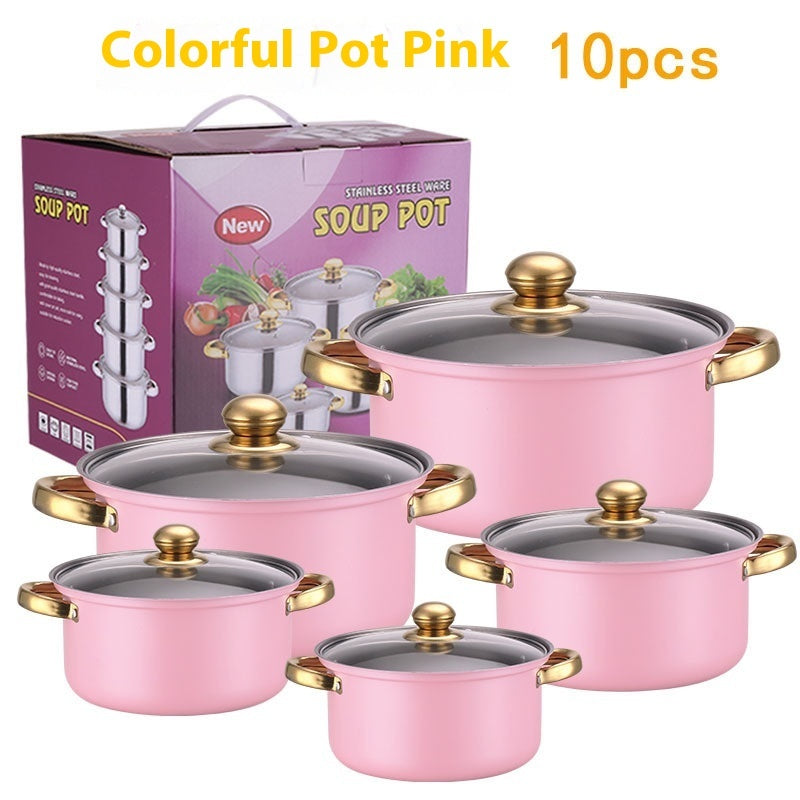 Stainless Steel Colorful Set